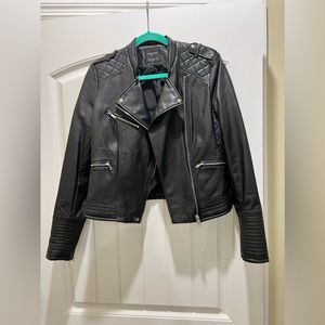 NWOT Zara Size Medium Vegan leather Jacket